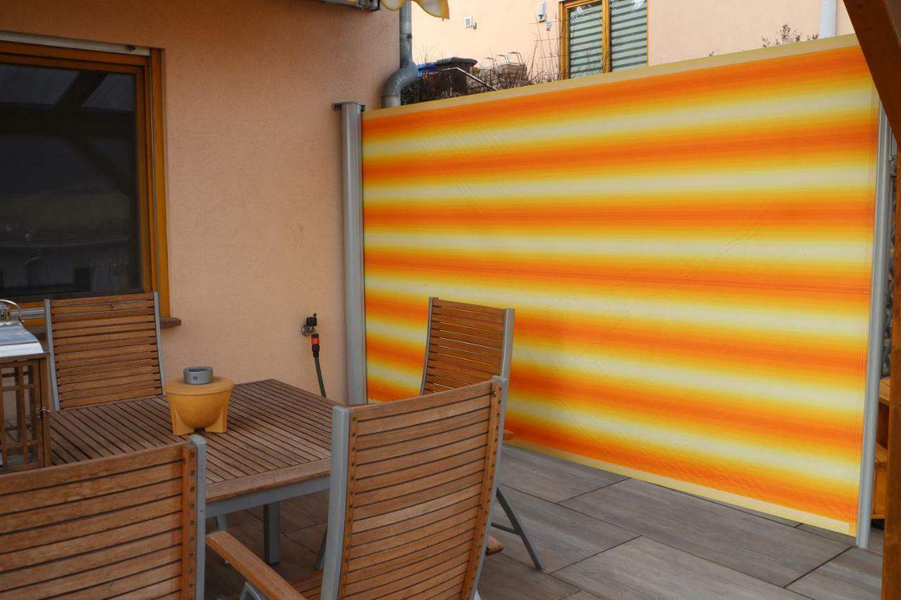 Romantische Ferienwohnung mit fantastischem Ausblick, Pool und Gartensauna Jena Exterior foto